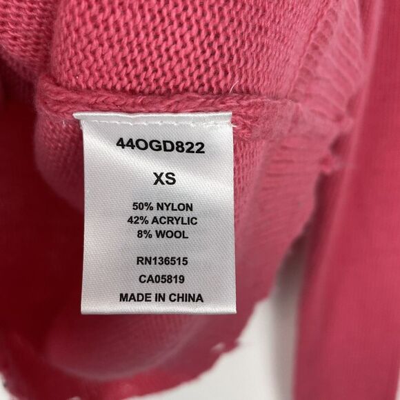 ONE GREY DAY Womens Jazz Pullover Distressed Mock Neck Sweater Pink XS​​​​ - Picture 10 of 11